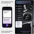 Auriculares con traducción por IA en tiempo real (144 idiomas), pantalla táctil LCD, auriculares inalámbricos OWS, sonido estéreo HiFi y diseño de oído abierto. miniatura 2