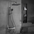 Set de grifería para ducha con pantalla digital inteligente, sistema de efecto lluvia, botones tipo piano y luz ambiental. miniatura 3