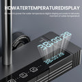 Set de grifería para ducha con pantalla digital inteligente, sistema de efecto lluvia, botones tipo piano y luz ambiental. miniatura 4