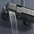 Set de grifería para ducha con pantalla digital inteligente, sistema de efecto lluvia, botones tipo piano y luz ambiental. miniatura 5