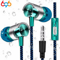 Auriculares intraurales con cable, cancelación de ruido, diseño ergonómico y sonido estéreo; ideales para deporte, música y uso diario con teléfonos móviles. miniatura 1