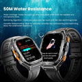 Nuevo reloj inteligente deportivo para hombre con GPS, pantalla AMOLED HD de 1,96 pulgadas, brújula, llamadas por Bluetooth y resistencia al agua 5ATM; compatible con Android e iOS. miniatura 5