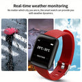 Reloj inteligente para hombre y mujer: monitor de actividad física, notificaciones y pulsera; regalo de cumpleaños compatible con Android e iOS. miniatura 5