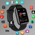 Reloj inteligente para hombre y mujer: monitor de actividad física, notificaciones y pulsera; regalo de cumpleaños compatible con Android e iOS. miniatura 1