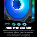 Computer Case Fan PRISM 4 PRO Mirror Cycle ARGB 120mm 4Pin PWM PC Quiet Cooling Fan Low Noise Chassis Fan miniatura 6