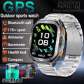 Nuevo reloj inteligente deportivo para hombre con GPS, pantalla AMOLED HD de 1,96 pulgadas, brújula, llamadas por Bluetooth y resistencia al agua 5ATM; compatible con Android e iOS. miniatura 7