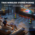Altavoz Bluetooth inalámbrico para karaoke con subwoofer portátil, micrófono, radio FM, lámpara LED, caja de sonido TWS, máquina de música miniatura 6