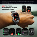 Nuevo reloj inteligente deportivo para hombre con GPS, pantalla AMOLED HD de 1,96 pulgadas, brújula, llamadas por Bluetooth y resistencia al agua 5ATM; compatible con Android e iOS. miniatura 4
