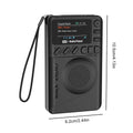 Mini radio digital DAB/FM de bolsillo con pantalla a color, toma de auriculares, Bluetooth 5.0, reproducción de MP3 y altavoz; ideal para correr y hacer deporte. miniatura 6