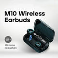 Auriculares inalámbricos Bluetooth originales M10; modelo deportivo estéreo con cancelación de ruido, micrófono y altavoz (estilo gamer). miniatura 2