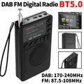 Mini radio digital DAB/FM de bolsillo con pantalla a color, toma de auriculares, Bluetooth 5.0, reproducción de MP3 y altavoz; ideal para correr y hacer deporte. miniatura 1