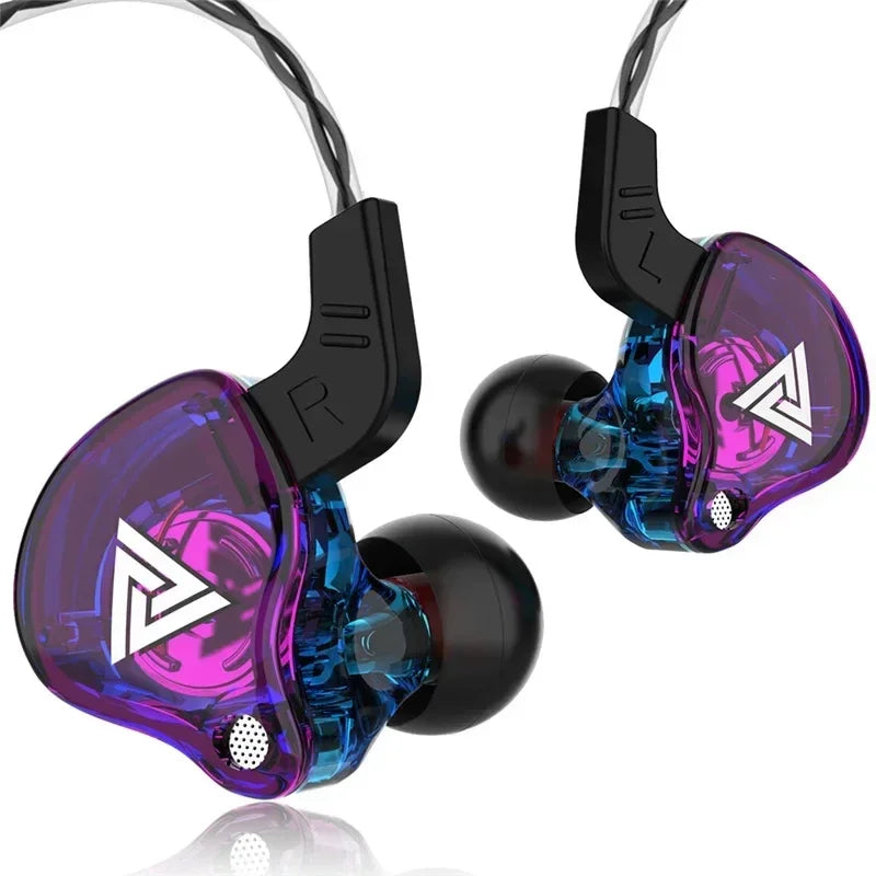 Auriculares intraurales VIKEFON QKZ AK6 con 6 controladores dinámicos, micrófono, sonido estéreo Hi-Fi, subwoofer y función de monitor.