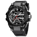 Reloj deportivo para hombre Quartz Electronic Fashion 8029: resistente al agua (50 m), pantalla digital LED, fecha automática, alarma y estilo deportivo. miniatura 11