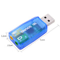 Tarjeta de sonido USB externa de 5.1 canales para ordenador (reemplazo de tarjeta PCI o integrada) e interfaz de audio USB. miniatura 5
