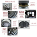 Altavoces coaxiales universales para coche (4, 5 y 6,5 pulgadas): audio HiFi de rango completo con refuerzo de graves para un sonido estéreo mejorado. miniatura 2