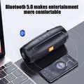 Altavoz Bluetooth portátil con subwoofer: altavoz inalámbrico para exteriores con sonido estéreo envolvente, resistente al agua, compatible con radio FM y tarjeta TF. miniatura 4