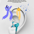 Auriculares intraurales con cable, cancelación de ruido, diseño ergonómico y sonido estéreo; ideales para deporte, música y uso diario con teléfonos móviles. miniatura 5
