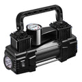 Mini compresor de aire de 12 V y 150 PSI de doble cilindro: inflador de neumáticos resistente con luz LED, bomba de aire eléctrica para coche. miniatura 7