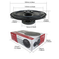 Altavoces coaxiales universales para coche (4, 5 y 6,5 pulgadas): audio HiFi de rango completo con refuerzo de graves para un sonido estéreo mejorado. miniatura 5