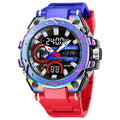 Reloj deportivo para hombre Quartz Electronic Fashion 8029: resistente al agua (50 m), pantalla digital LED, fecha automática, alarma y estilo deportivo. miniatura 7