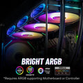 Computer Case Fan PRISM 4 PRO Mirror Cycle ARGB 120mm 4Pin PWM PC Quiet Cooling Fan Low Noise Chassis Fan miniatura 3