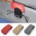 Soporte universal para coche: estuche para gafas, clip para gafas de sol, tarjetero, clip para tickets y portalápices para parasol. miniatura 5