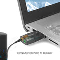Tarjeta de sonido USB externa de 5.1 canales para ordenador (reemplazo de tarjeta PCI o integrada) e interfaz de audio USB. miniatura 3