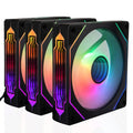 Computer Case Fan PRISM 4 PRO Mirror Cycle ARGB 120mm 4Pin PWM PC Quiet Cooling Fan Low Noise Chassis Fan miniatura 1