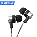 Auriculares intraurales con cable y conector de 3,5 mm; modelo básico con sonido estéreo y graves potentes; cancelación de ruido y excelente calidad de audio. miniatura 8