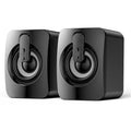 Altavoces estéreo Hi-Fi con cable USB para PC, con iluminación RGB, control de volumen y entrada auxiliar de 3,5 mm; sistema de audio de escritorio. miniatura 7