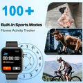 Nuevo reloj inteligente para hombres y mujeres (compatible con Android e iOS), pantalla de 1,73", llamadas por Bluetooth y monitoreo de oxígeno en sangre y presión arterial. miniatura 6