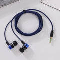 Auriculares intraurales con cable y conector de 3,5 mm; modelo básico con sonido estéreo y graves potentes; cancelación de ruido y excelente calidad de audio. miniatura 2