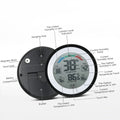 Termómetro e higrómetro digital (°C/°F) con visualización de valores máximos/mínimos y tendencia; mini medidor de temperatura y humedad. miniatura 3
