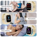 Reloj inteligente con pantalla táctil completa, recordatorio de llamadas y mensajes, control de música y otras funciones, compatible con iPhone/Android. miniatura 4