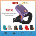 Altavoz Bluetooth portátil e inalámbrico para exteriores TG392 con tecnología TWS; altavoz resistente al agua con subwoofer y soporte para manillar, ideal para bicicletas y patinetes. miniatura 1