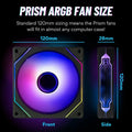 Computer Case Fan PRISM 4 PRO Mirror Cycle ARGB 120mm 4Pin PWM PC Quiet Cooling Fan Low Noise Chassis Fan miniatura 5