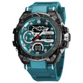 Reloj deportivo para hombre Quartz Electronic Fashion 8029: resistente al agua (50 m), pantalla digital LED, fecha automática, alarma y estilo deportivo. miniatura 10