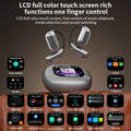 Auriculares con traducción por IA en tiempo real (144 idiomas), pantalla táctil LCD, auriculares inalámbricos OWS, sonido estéreo HiFi y diseño de oído abierto. miniatura 7