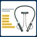 Auriculares inalámbricos Bluetooth 5.0 con banda para el cuello, estéreo y deportivos; resistentes al agua, magnéticos y con micrófono. miniatura 1