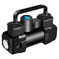 Mini compresor de aire de 12 V y 150 PSI de doble cilindro: inflador de neumáticos resistente con luz LED, bomba de aire eléctrica para coche. miniatura 8