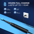 Cepillo de dientes eléctrico Seago para adultos, recargable por USB, batería de larga duración (360 días), resistente al agua IPX7, incluye 4 cabezales de repuesto y estuche de viaje (modelo SG-575) miniatura 5