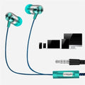 Auriculares intraurales con cable, cancelación de ruido, diseño ergonómico y sonido estéreo; ideales para deporte, música y uso diario con teléfonos móviles. miniatura 4