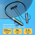 Auriculares inalámbricos Bluetooth 5.0 con banda para el cuello, estéreo y deportivos; resistentes al agua, magnéticos y con micrófono. miniatura 4