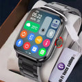 Reloj inteligente para Android e iOS con pantalla HD de 1,83 pulgadas, llamadas por Bluetooth, alertas de mensajes, control de música y modos deportivos; regalo para hombres y mujeres. miniatura 1