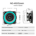 Altavoces coaxiales universales para coche (4, 5 y 6,5 pulgadas): audio HiFi de rango completo con refuerzo de graves para un sonido estéreo mejorado. miniatura 5
