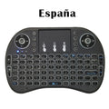 I8 Mini Wireless Keyboard 7 Color Backlit Russian French Spanish Portuguese Arabic 2.4G Air Mouse Remote for Android TV Box PC miniatura 9