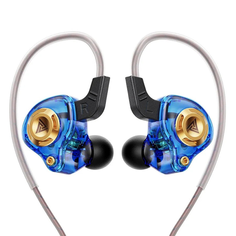 Original QKZ AK6 In Ear Earphone 6 Dynamic Driver Unit Headphone With Mic Stereo Sports HIFI Subwoofer Headset Monitor Earbuds