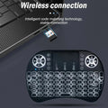 I8 Mini Wireless Keyboard 7 Color Backlit Russian French Spanish Portuguese Arabic 2.4G Air Mouse Remote for Android TV Box PC miniatura 4