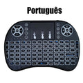 I8 Mini Wireless Keyboard 7 Color Backlit Russian French Spanish Portuguese Arabic 2.4G Air Mouse Remote for Android TV Box PC miniatura 8