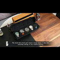 Estuche para 5 relojes | Organizador de viaje rígido con almohadillas interiores - Listo para regalar (Negro), apto para guardar relojes inteligentes. miniatura 8